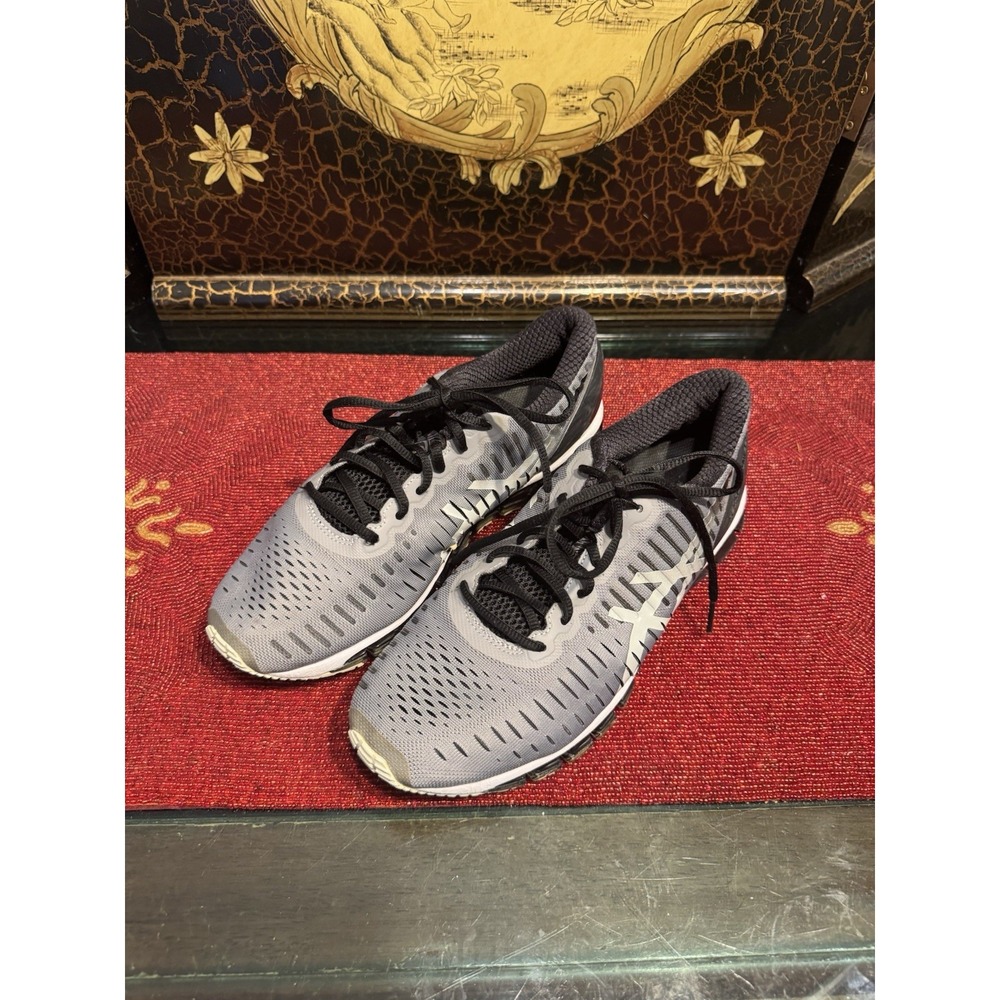 ASICS Men's Gel Running Shoes Size 8.5 Gray Black Athletic Sneakers T5J1Q